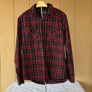 American Rag Plaid Long Sleeve Shirt, Medium